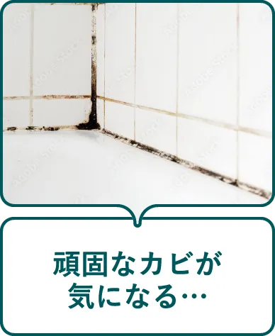 頑固なカビが気になる…