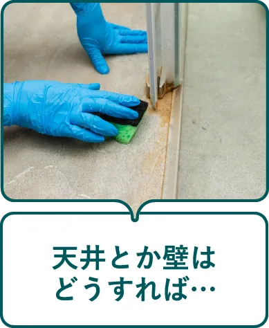 天井とか壁はどうすれば…