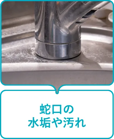 蛇口の水垢や汚れ